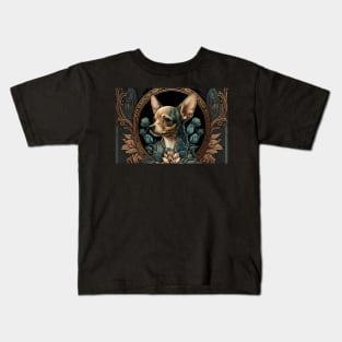 Chihuahua - Art Nouveau Style Kids T-Shirt